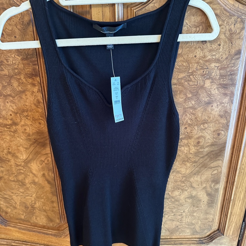 Black Sleeveless Top nwt